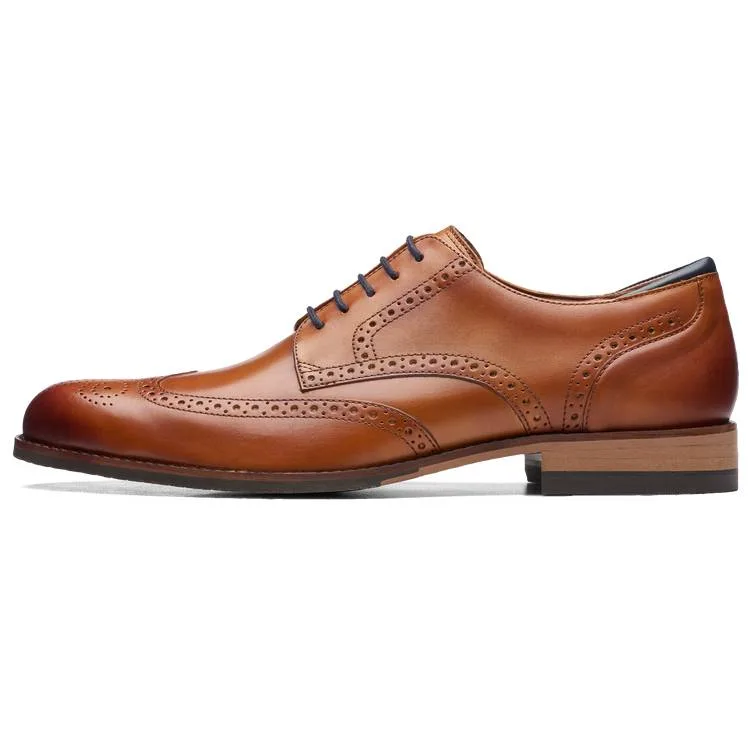 Clarks Кожаные туфли мужские коричневые