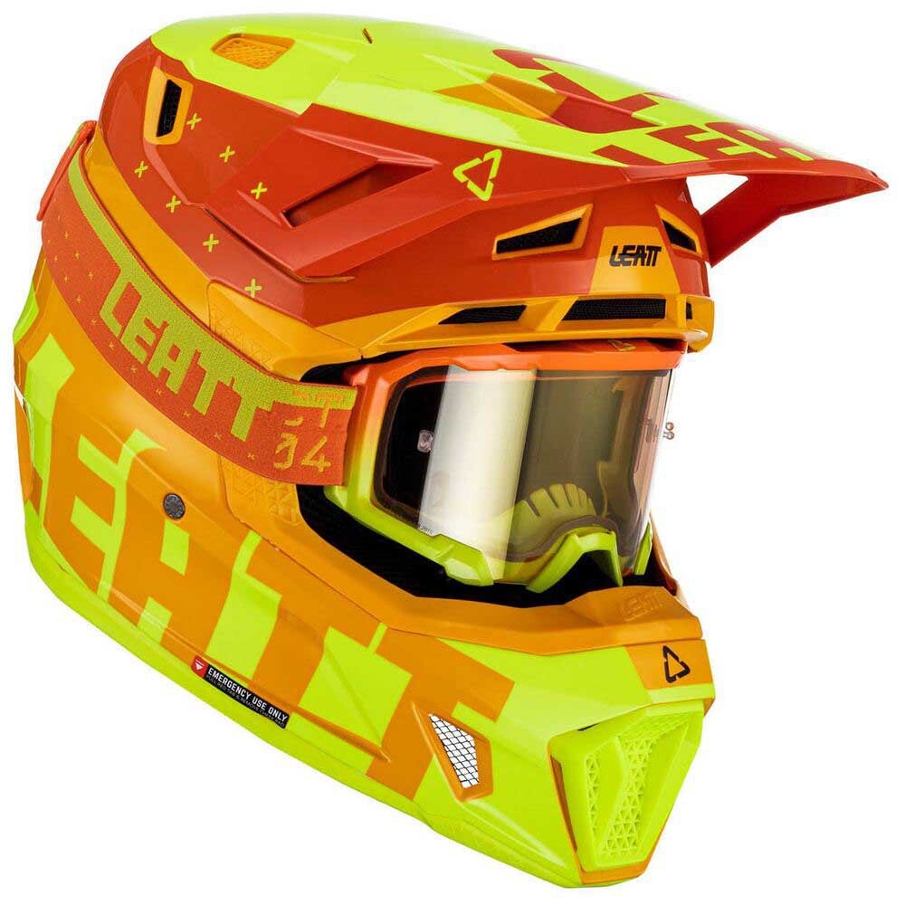 

Комплект шлема Leatt 7.5 V23 Motocross, желтый