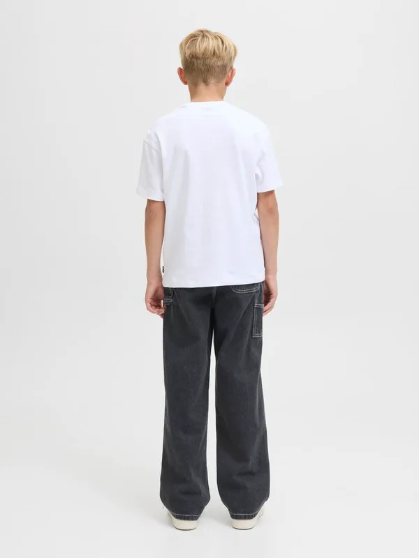 Джинсы свободного кроя jjialex jjcarpenter Jack & Jones Junior, Black Denim — фото 3
