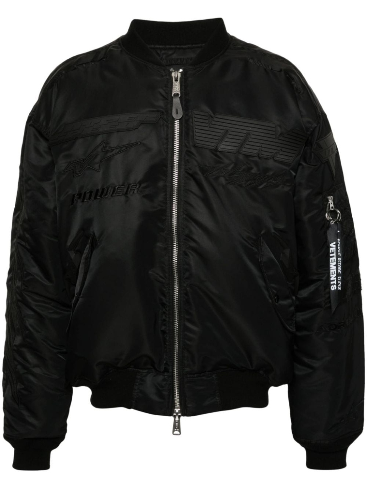 

VETEMENTS бомбер Blackout Racing, черный