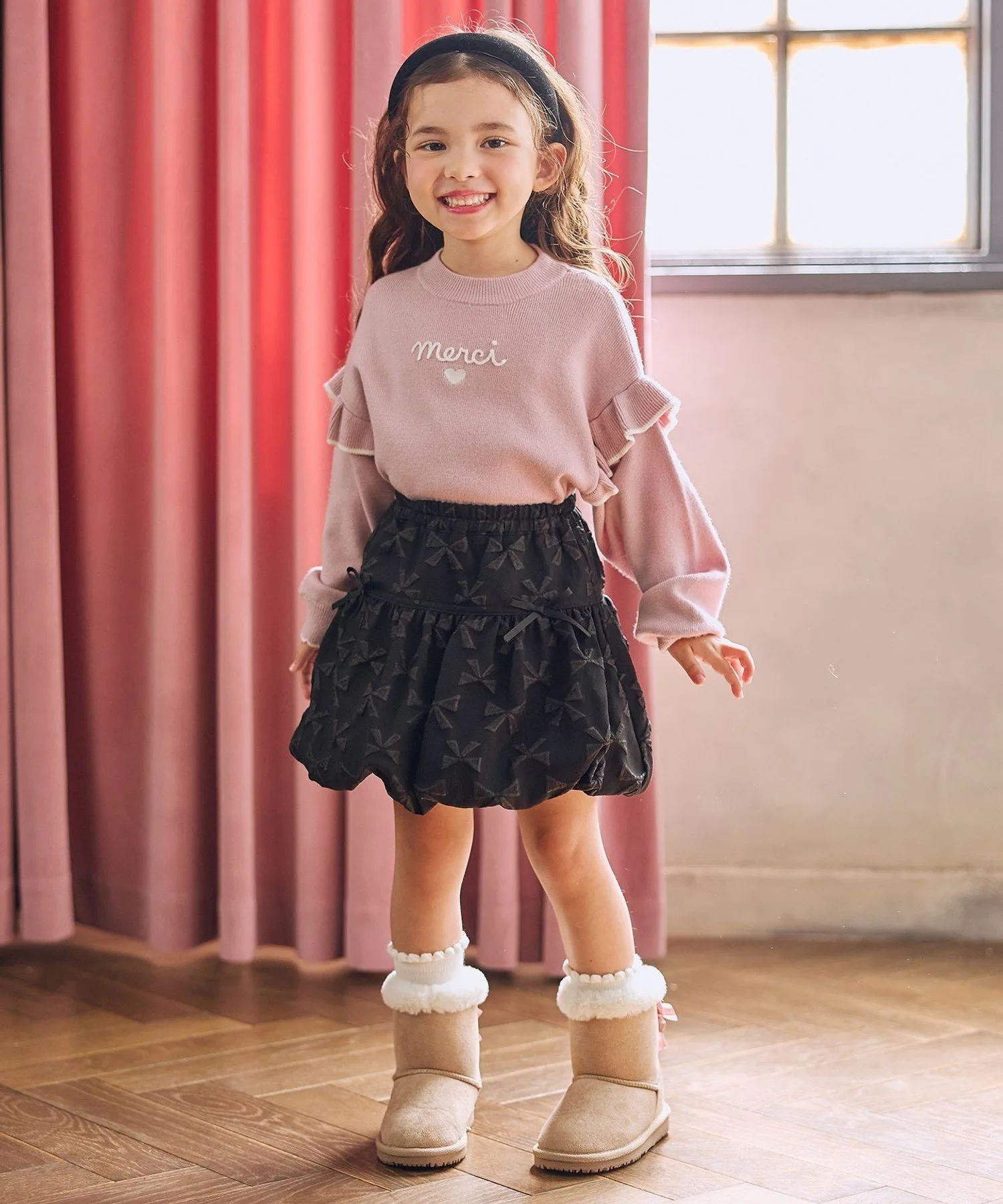 Юбка-баллон с лентами ANY KIDS, Black [005] — фото 3
