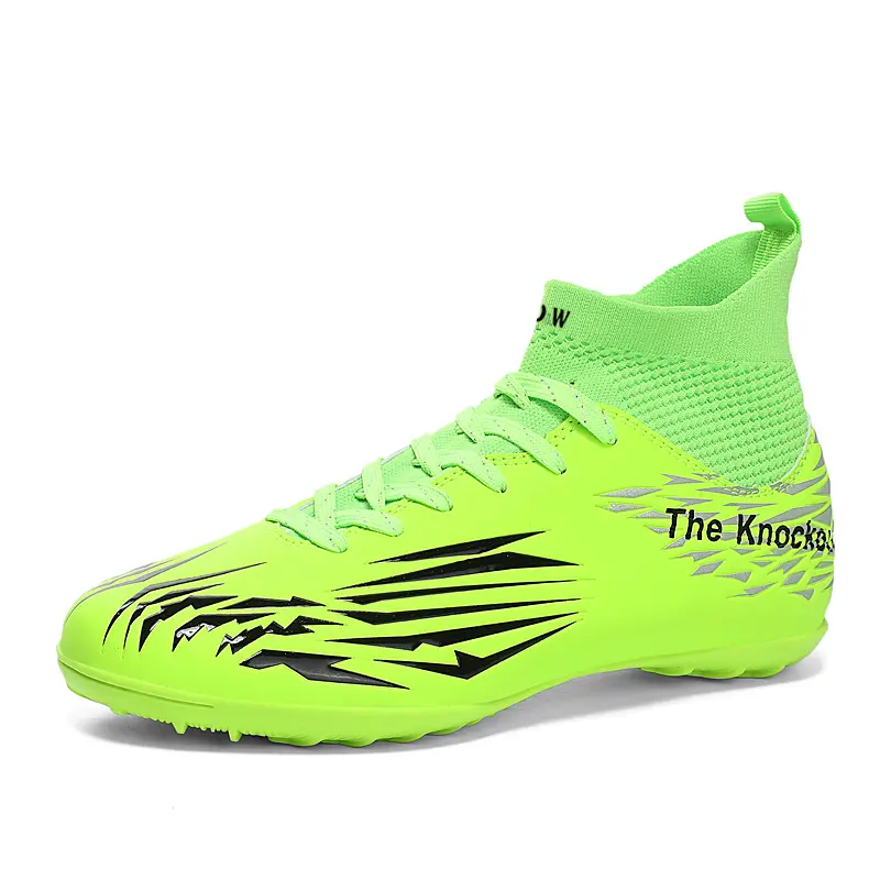 

Детские футбольные бутсы с амортизацией ударов и износостойкостью D&W, Turquoise crumbling nails