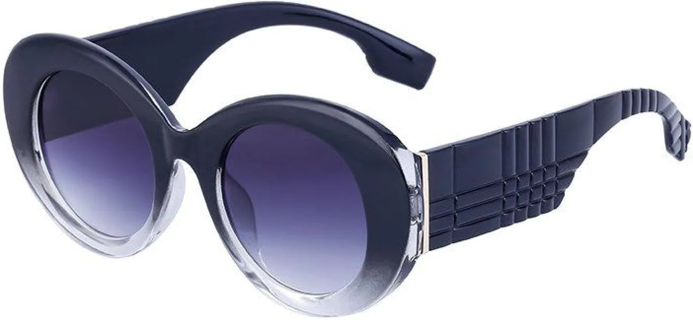 

Большие круглые солнцезащитные очки для женщин, модные очки класса люкс для мужчин, большая оправа, защита от УФ-излучения UV400 HHZZYVY, C3blackdoublegray