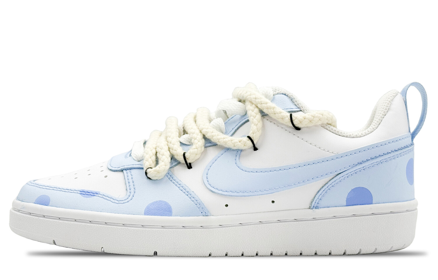 

Кроссовки Nike Court Borough Skateboard Shoes Women's Low-Top White, Синий, Кроссовки Nike Court Borough Skateboard Shoes Women's Low-Top White