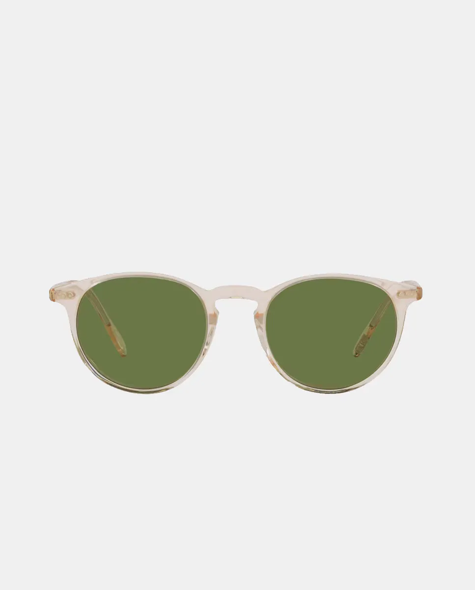 

Круглые солнцезащитные очки унисекс из ацетата экрю цвета Oliver Peoples, цвет Crudo
