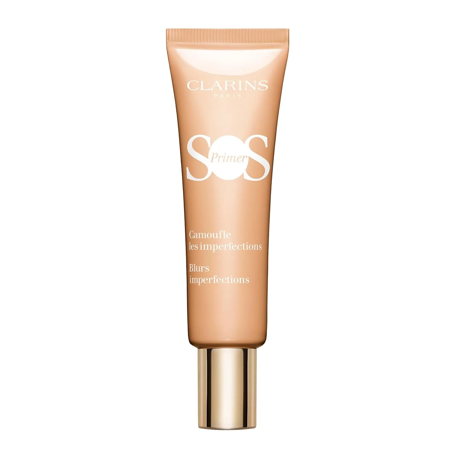 Праймер для макияжа Clarins SOS | Коррекция цвета | 24-часовое увлажнение* | Увлажняющий праймер | Скрывает недостатки, придает сияние и подготавливает кожу | Для всех типов кожи | 28 г, Peach