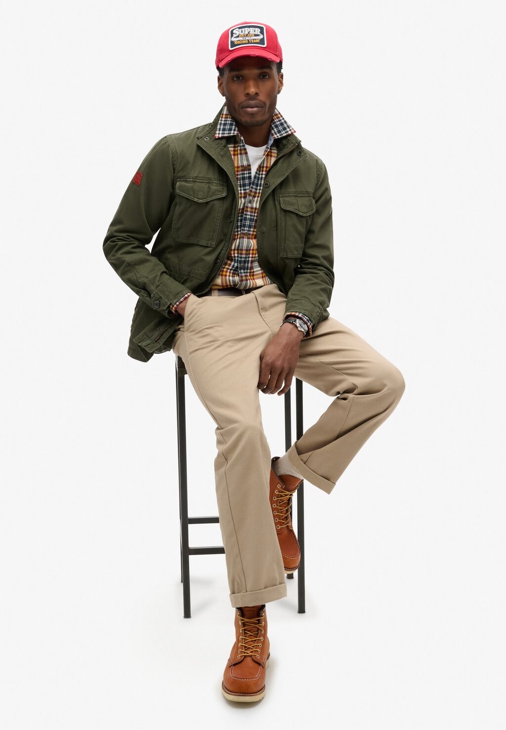 

Легкая куртка ROOKIE MILITARY Superdry, хаки