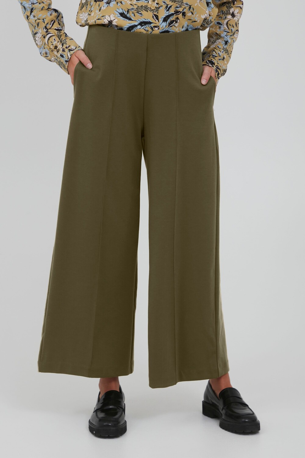 

Брюки ICHI Culotte, зеленый