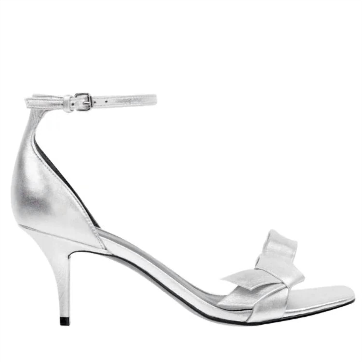 Женские туфли Tierra Heels серебристого цвета Marc Fisher, серебряный — фото 2