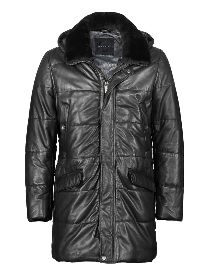 

Кожаная куртка Bugatti Lederjacke BUTREMO, черный