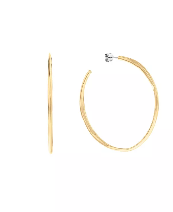 

Женские серьги-кольца золотистого цвета Calvin Klein, gold-tone