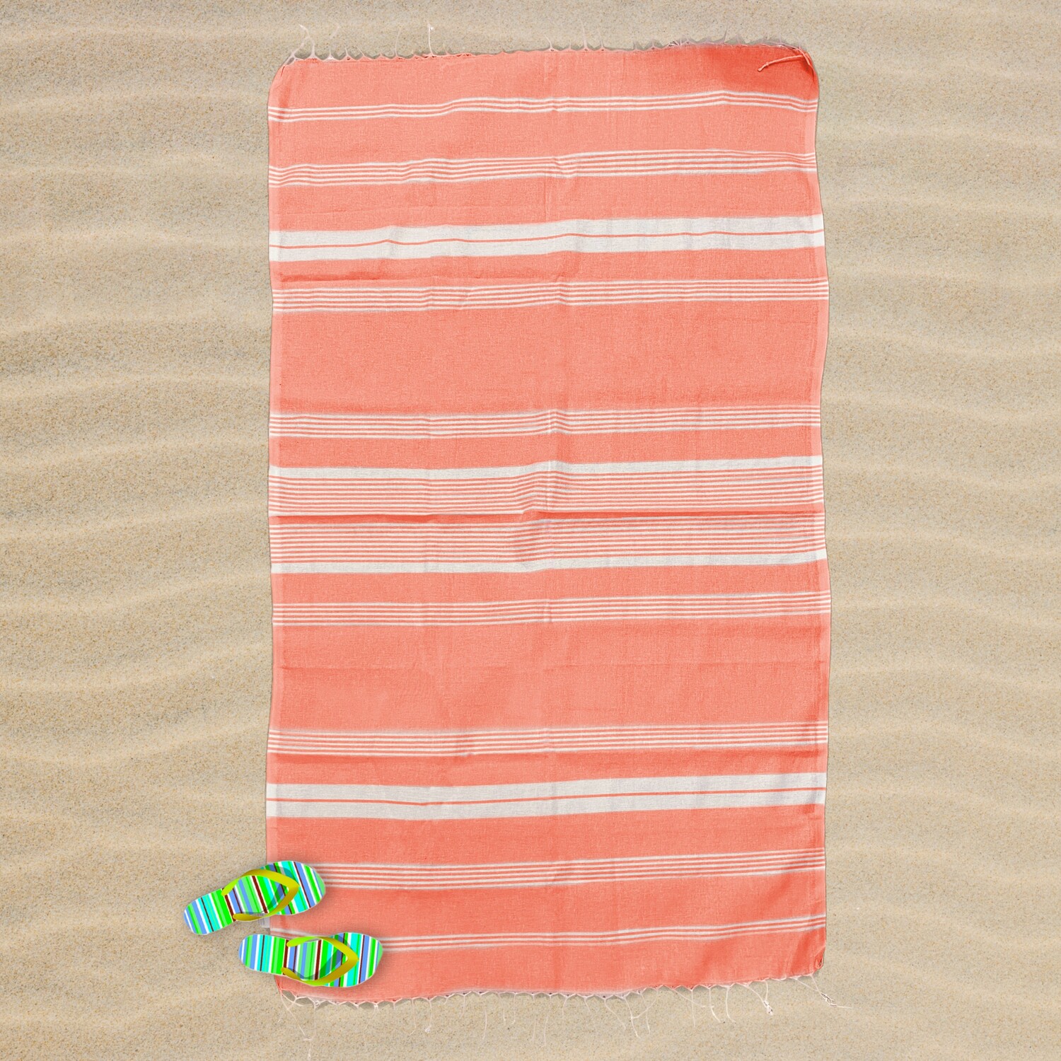 

Хлопковое пляжное полотенце Fouta - Милан Marinette Saint-Tropez, цвет Arancione