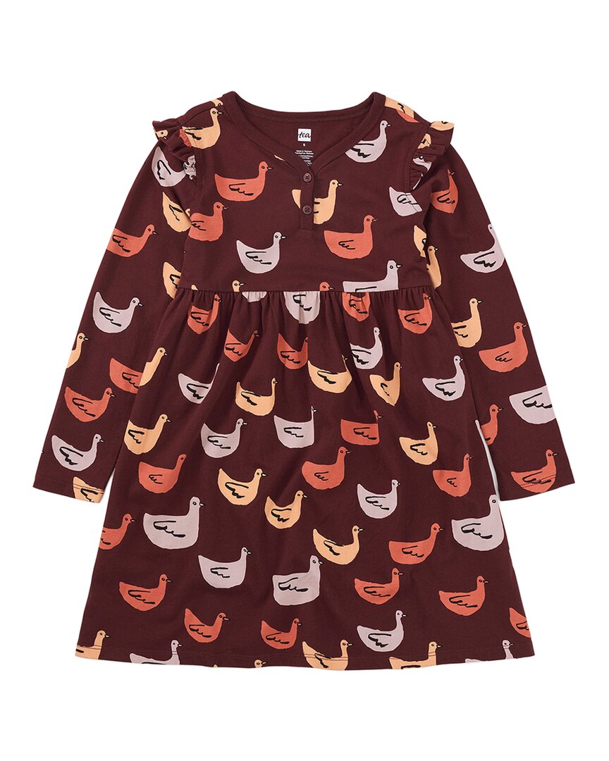 

Платье Tea Collection Ruffle Henley Twirl, мультиколор