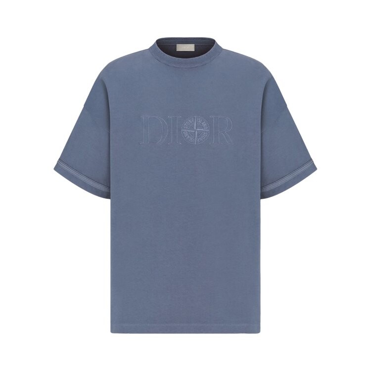 

Футболка Dior x Stone Island T-Shirt, синий