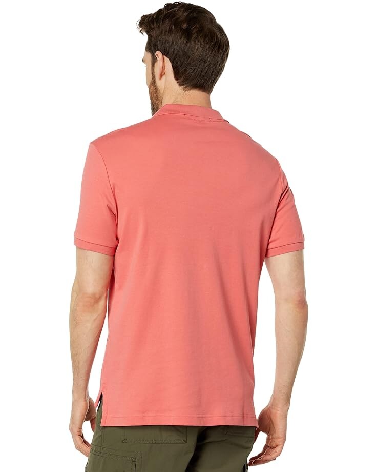

Поло U.S. POLO ASSN. Solid Interlock Polo, цвет Coral Fins