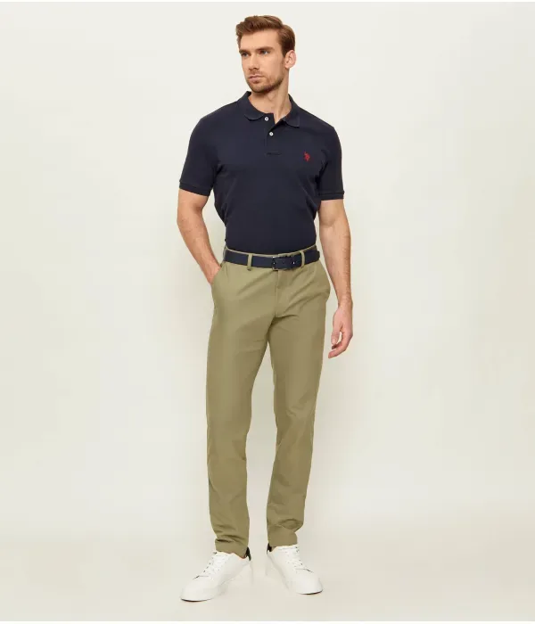 Брюки чинос P-Kaiton1 slim fit Boss, зеленый — фото 2