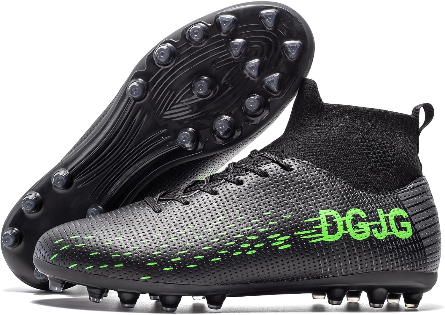 

Футбольные бутсы для молодежи, мужские тренировочные футбольные бутсы, легкие женские высокие футбольные кроссовки AG, футбольные бутсы для мужчин Dgjg, черный