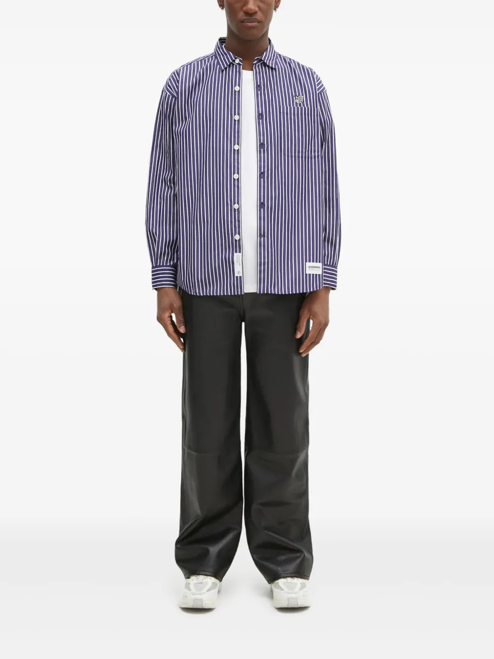 

Рубашка в полоску Neighborhood, синий