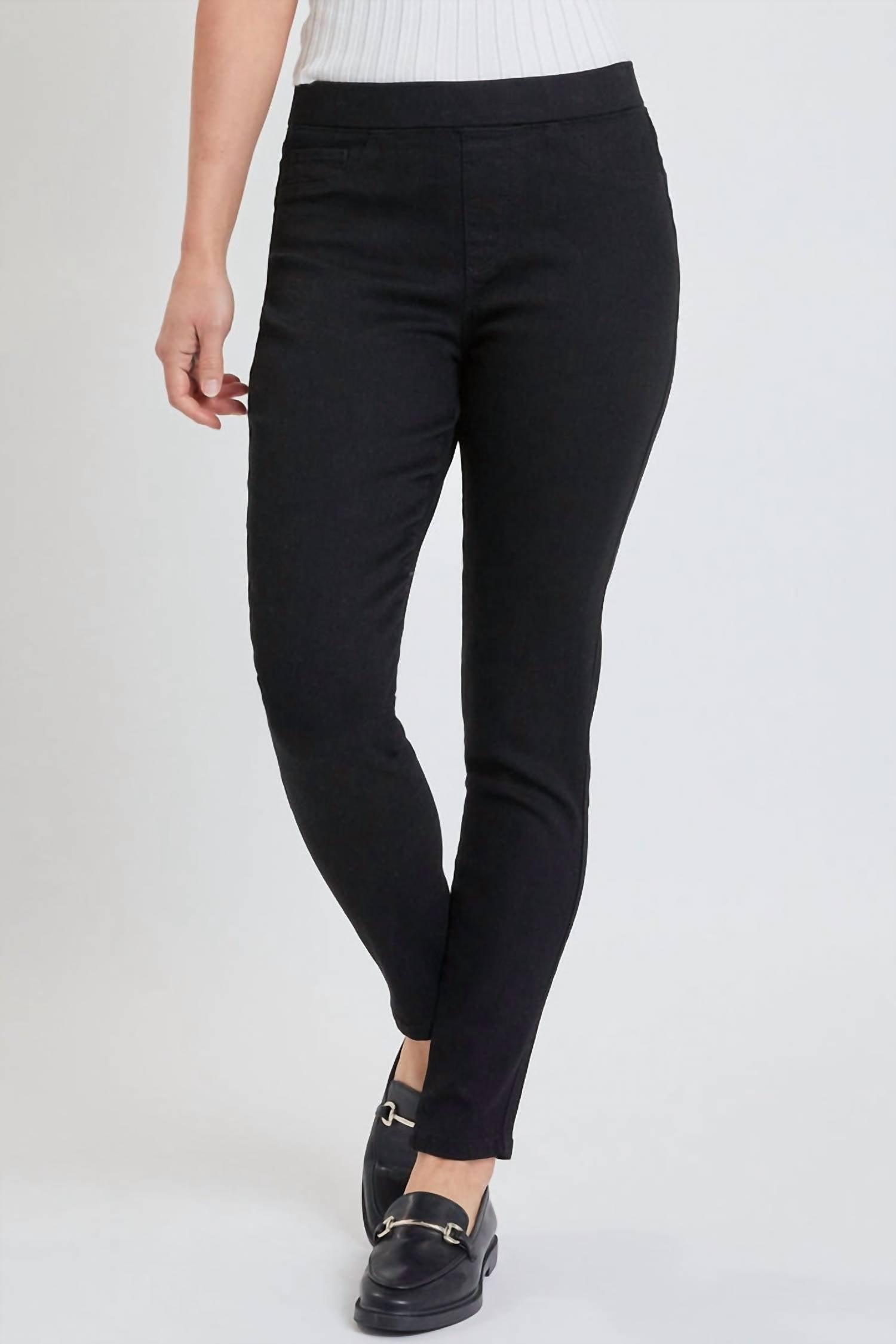 

Черные джеггинсы Missy High Rise YMI