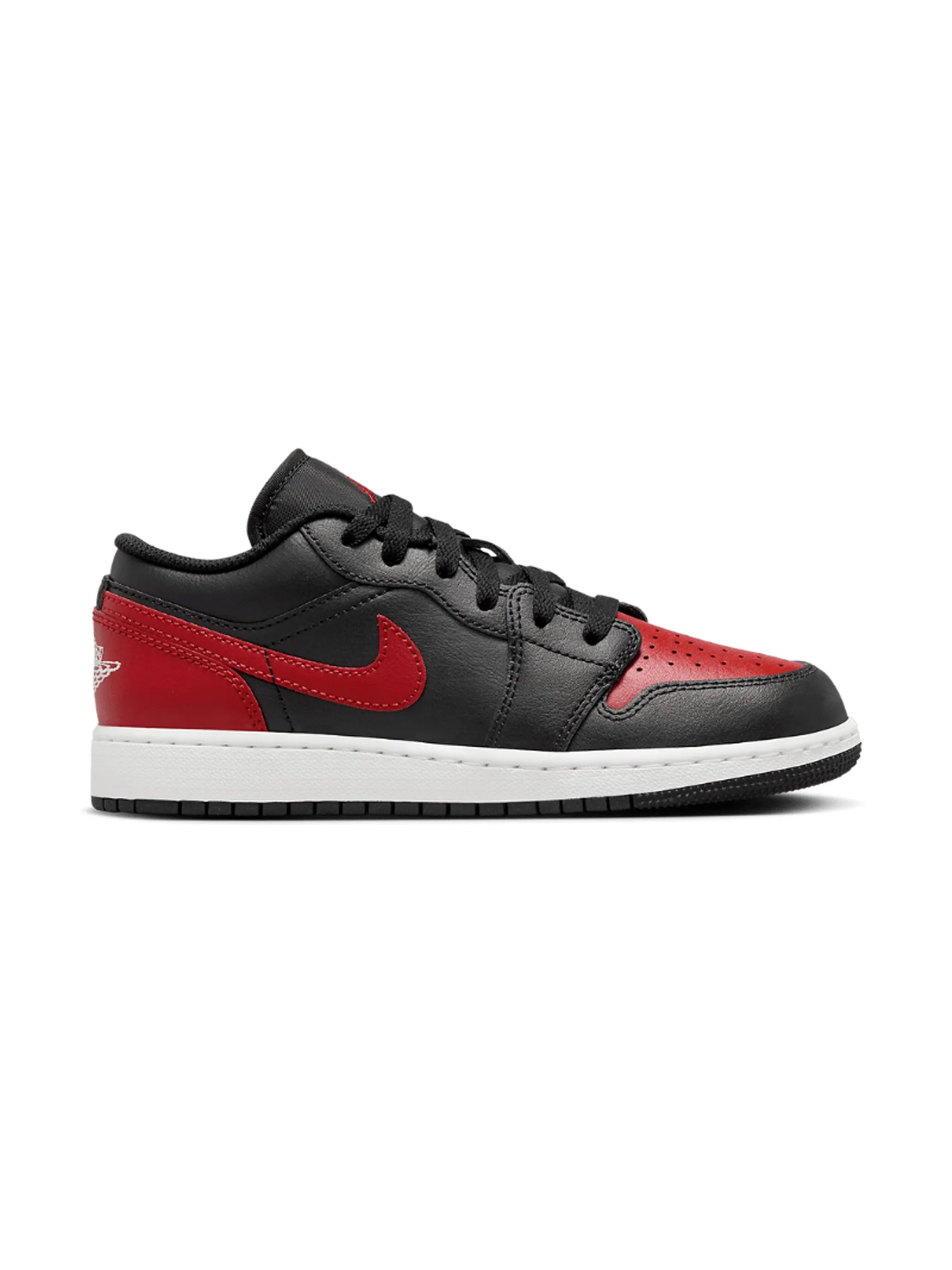 

Кроссовки Jordan 1 Low Bred Twist - Black/Varsity Red/White Jordan Kids, черный