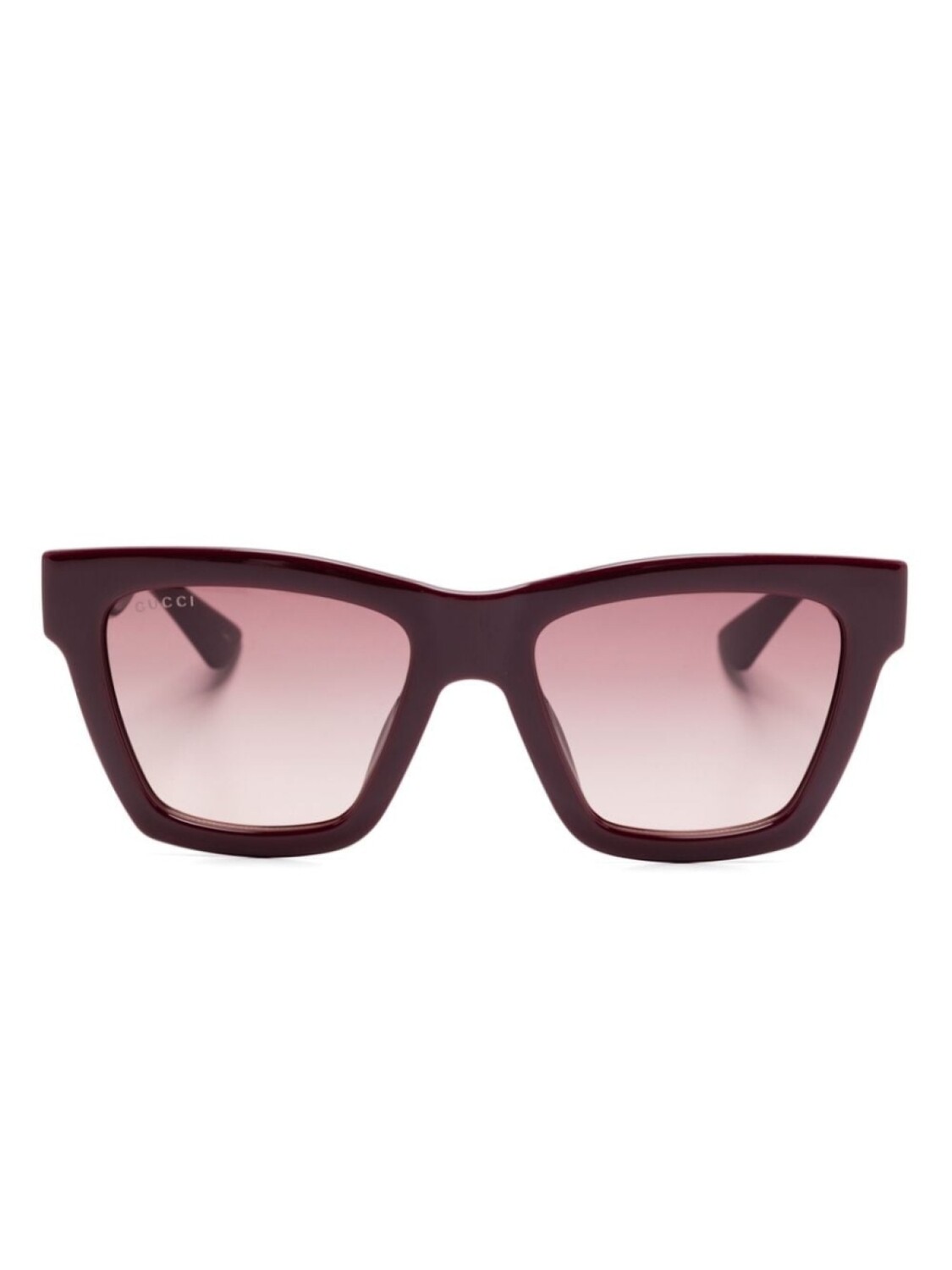 

Gucci Eyewear солнцезащитные очки в квадратной оправе, красный