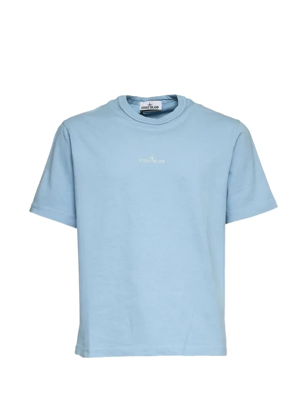 Футболка с вышитым логотипом Stone Island, синий