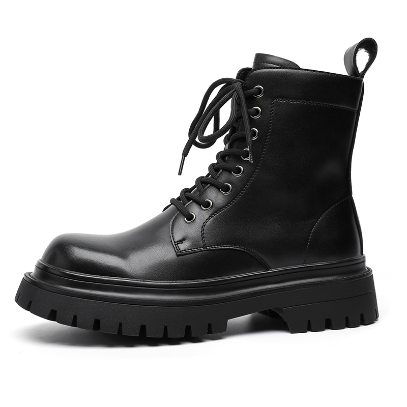 

SHUPATE Короткие мартинсы мужские черные с черной флисовой подкладкой, цвет Black Fleece-Lined