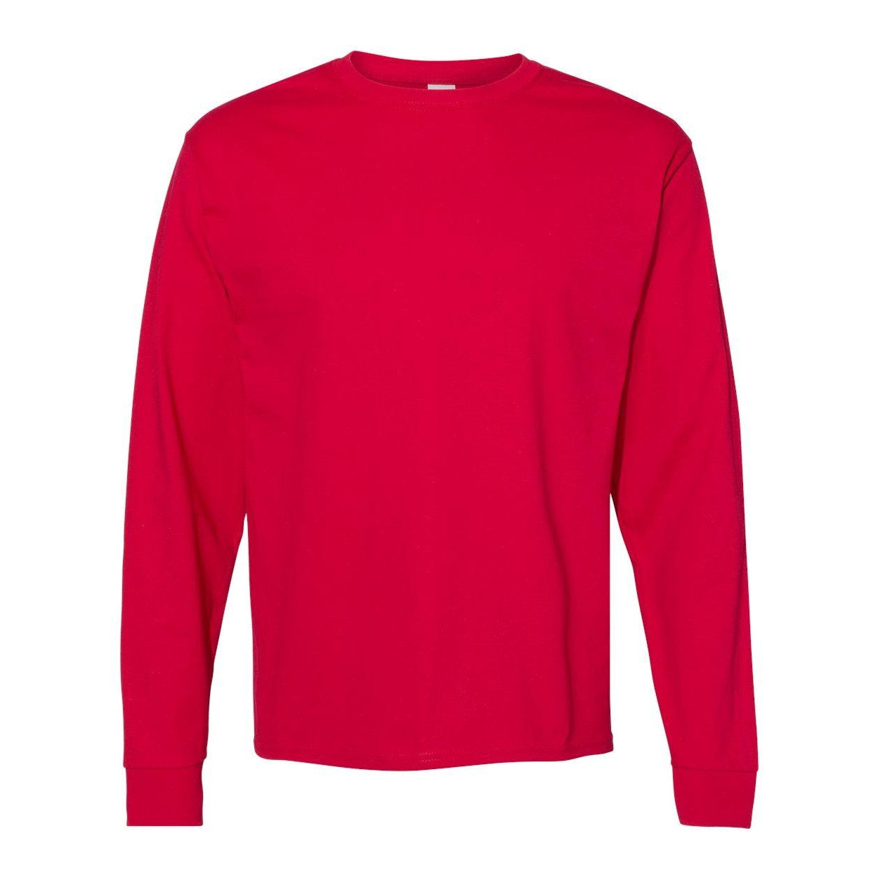 

Футболка Hanes Essential-T с длинным рукавом, темно-красный