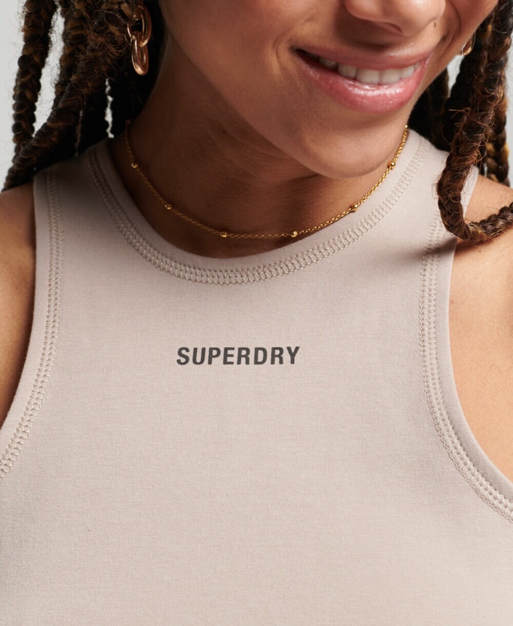 Топ Superdry, бежевый — фото 3