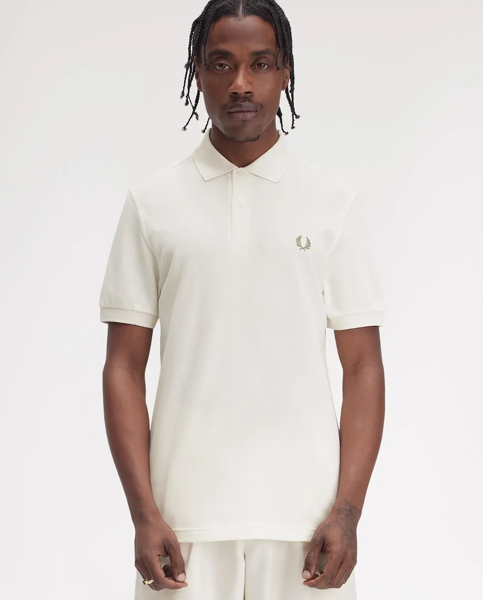 

Мужская однотонная футболка поло из хлопкового пике с коротким рукавом Fred Perry, пастельно-розовый