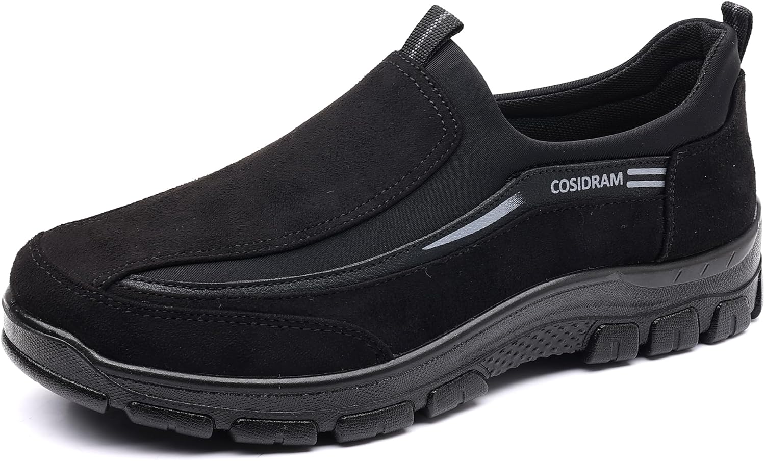 

Мужские мокасины COSIDRAM, слипоны, повседневные удобные мягкие мокасины, ежедневные туфли, для вождения и прогулок, легкие, черный
