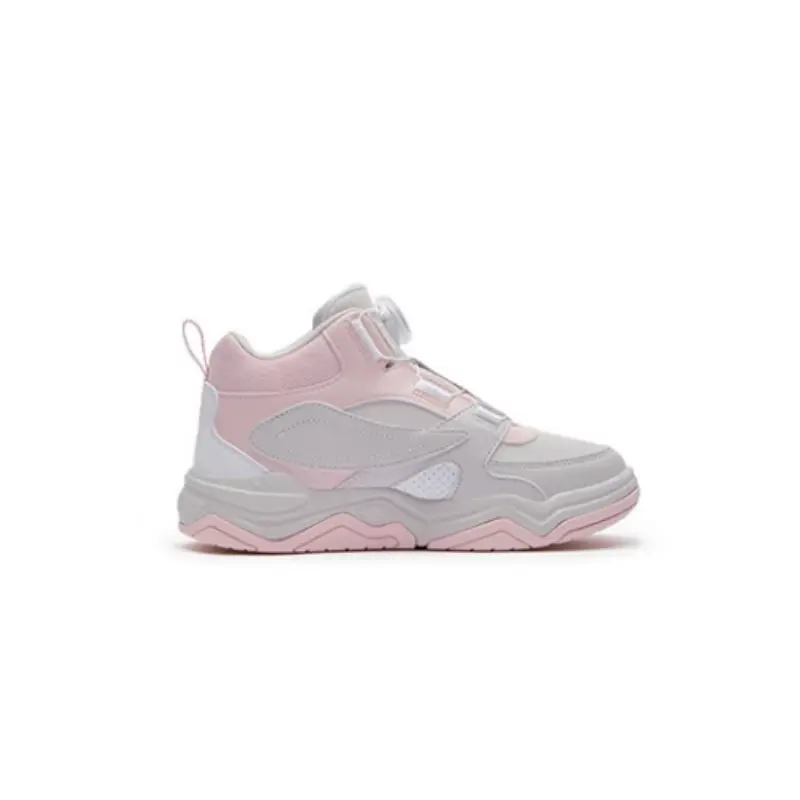 FILA KIDS Детские кроссовки BOA с защитой от ударов и износостойкостью, средней высоты, светло-фиолетовые — фото 2
