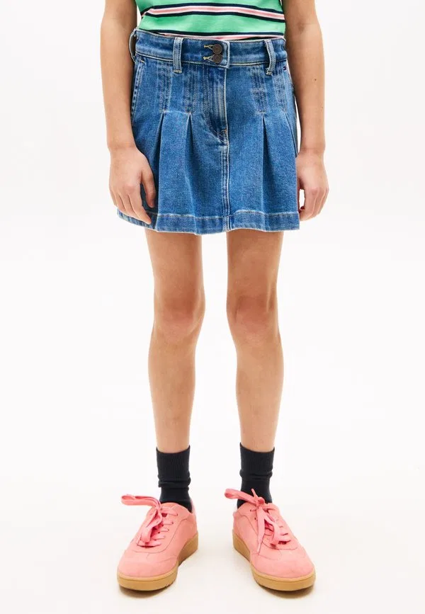 Плиссированная джинсовая юбка Tommy Hilfiger, Truebluedenim