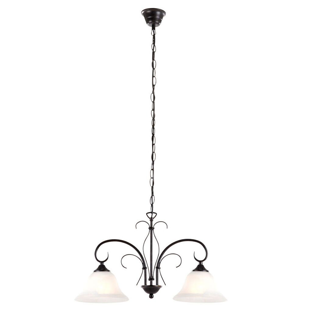 

Подвесной светильник, стекло, белый алебастр, ржавчина, L 53,5 см. Globo Lighting