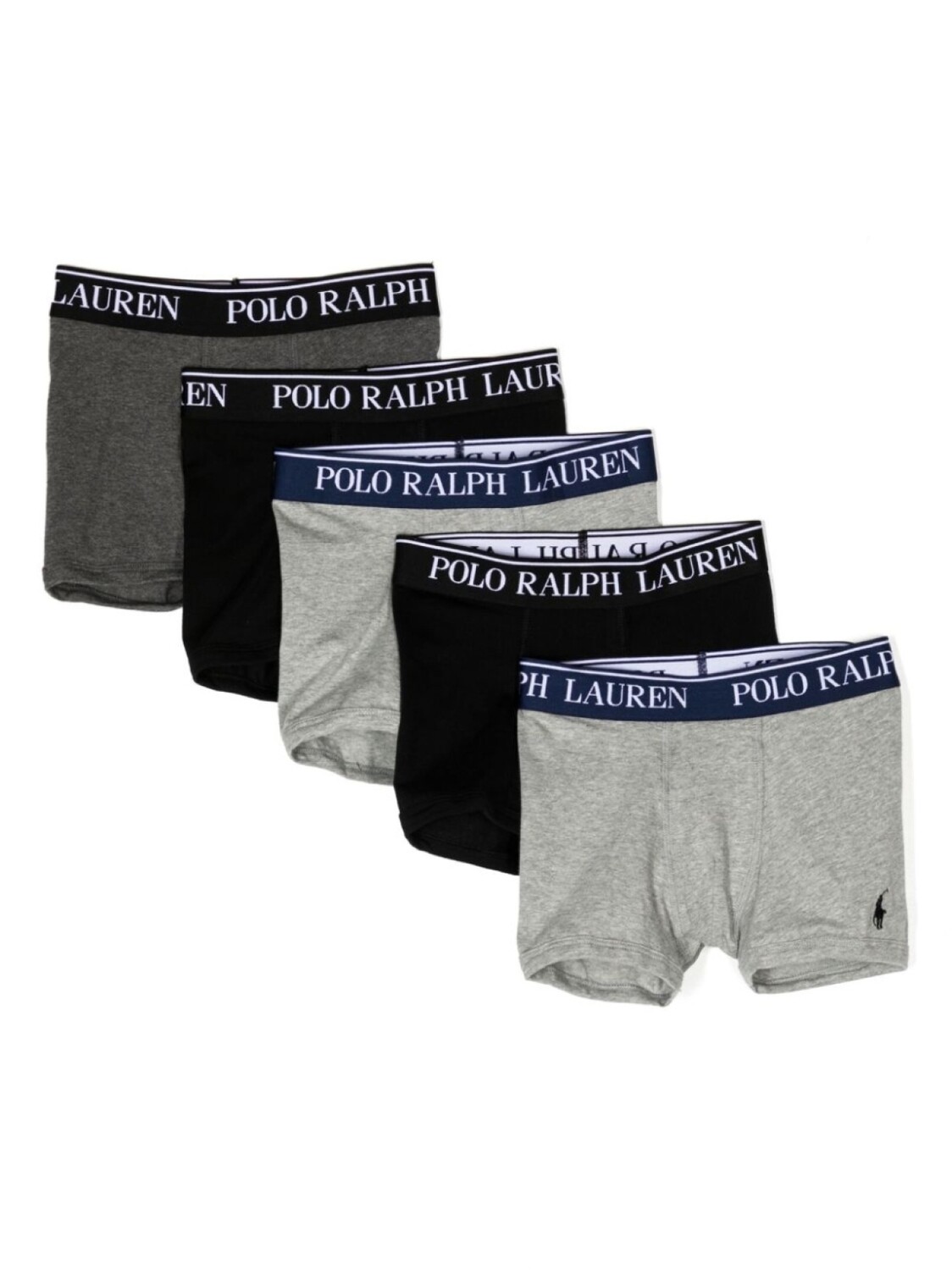 

POLO RALPH LAUREN KIDS комплект из пяти боксеров с логотипом, черный