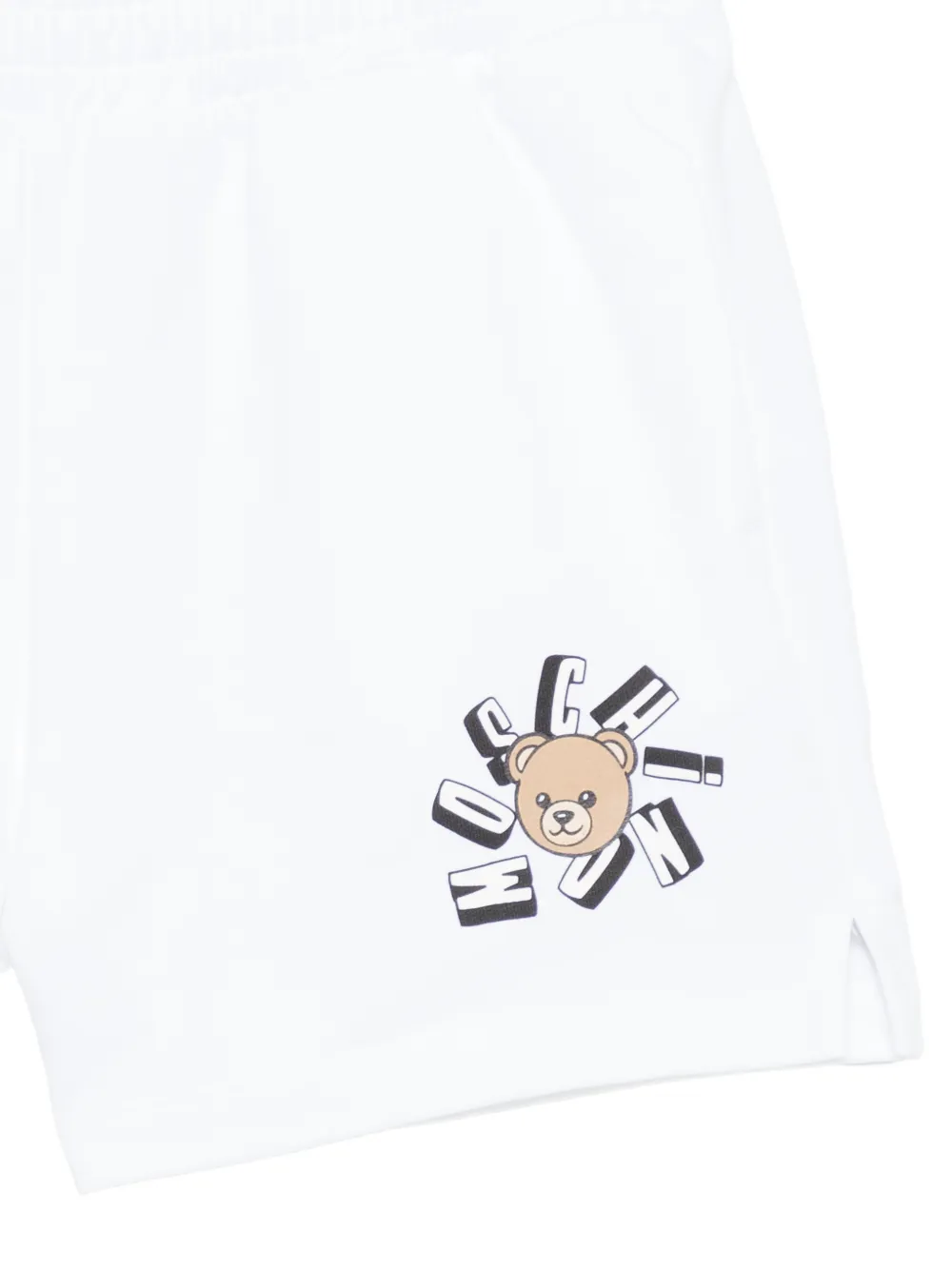 Шорты с изображением Тедди Moschino Kids, белый — фото 3