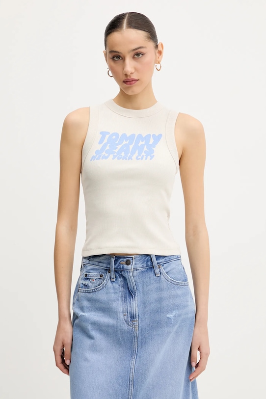 

Топ Tommy Jeans, бежевый