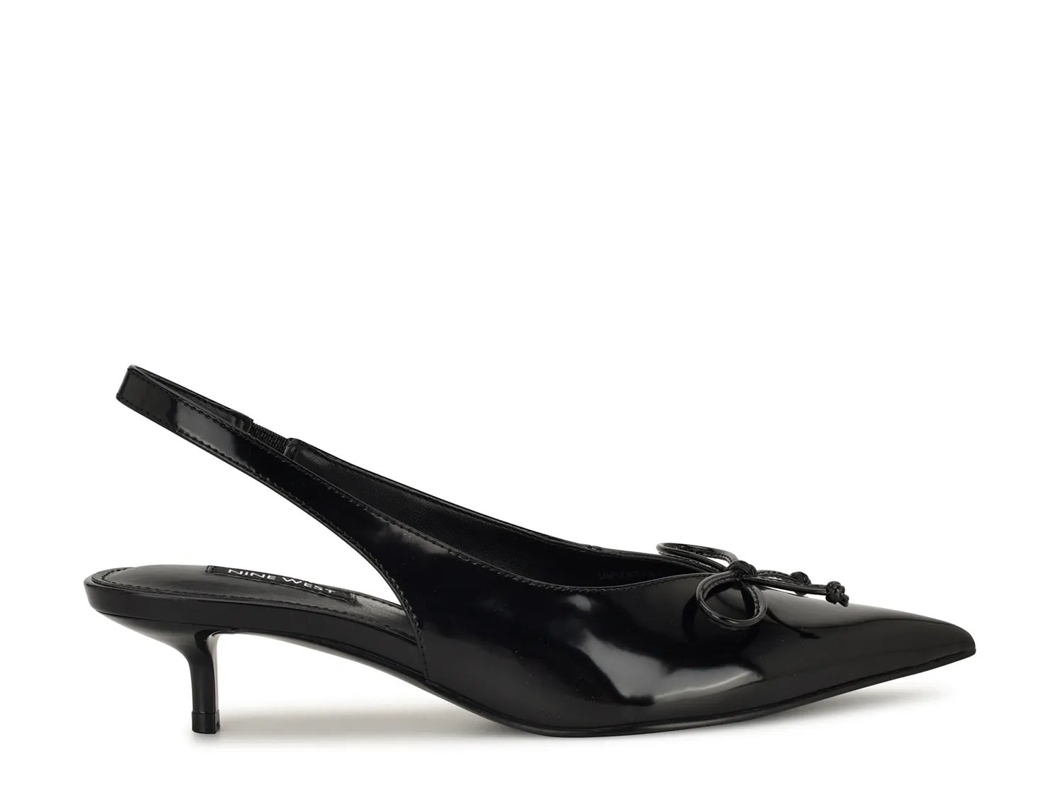 Туфли Nine West Evaa Pump, Black Patent Synthetic — фото 3
