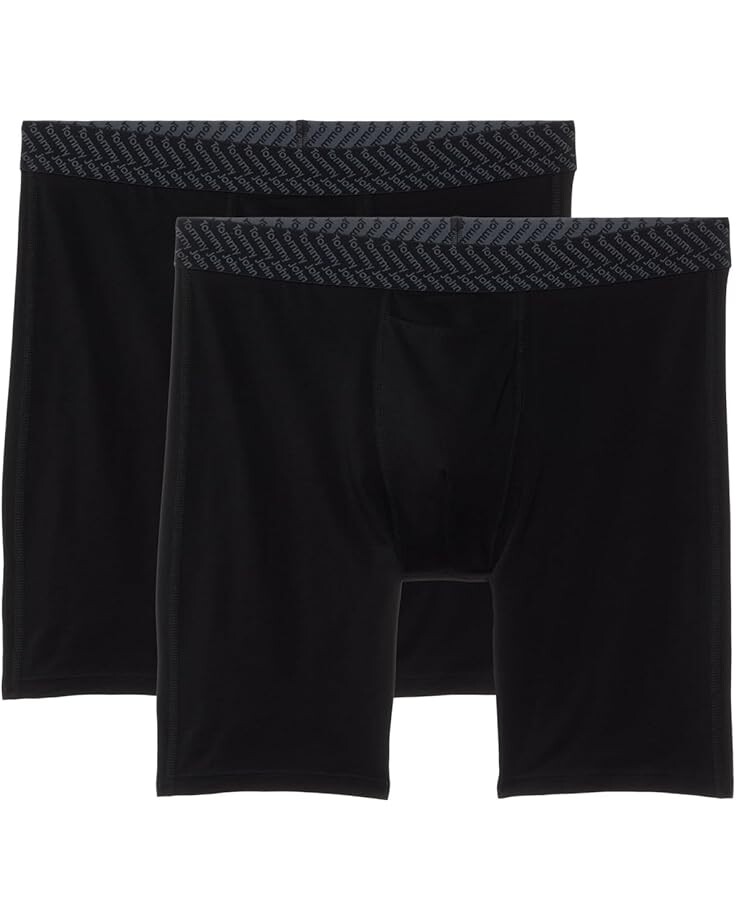 

Боксеры Tommy John 6" Boxer Brief, цвет Black Double