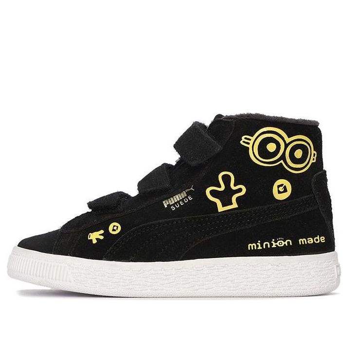 

Кеды PUMA Minions Suede Mid Casual Board Shoes Black, черный