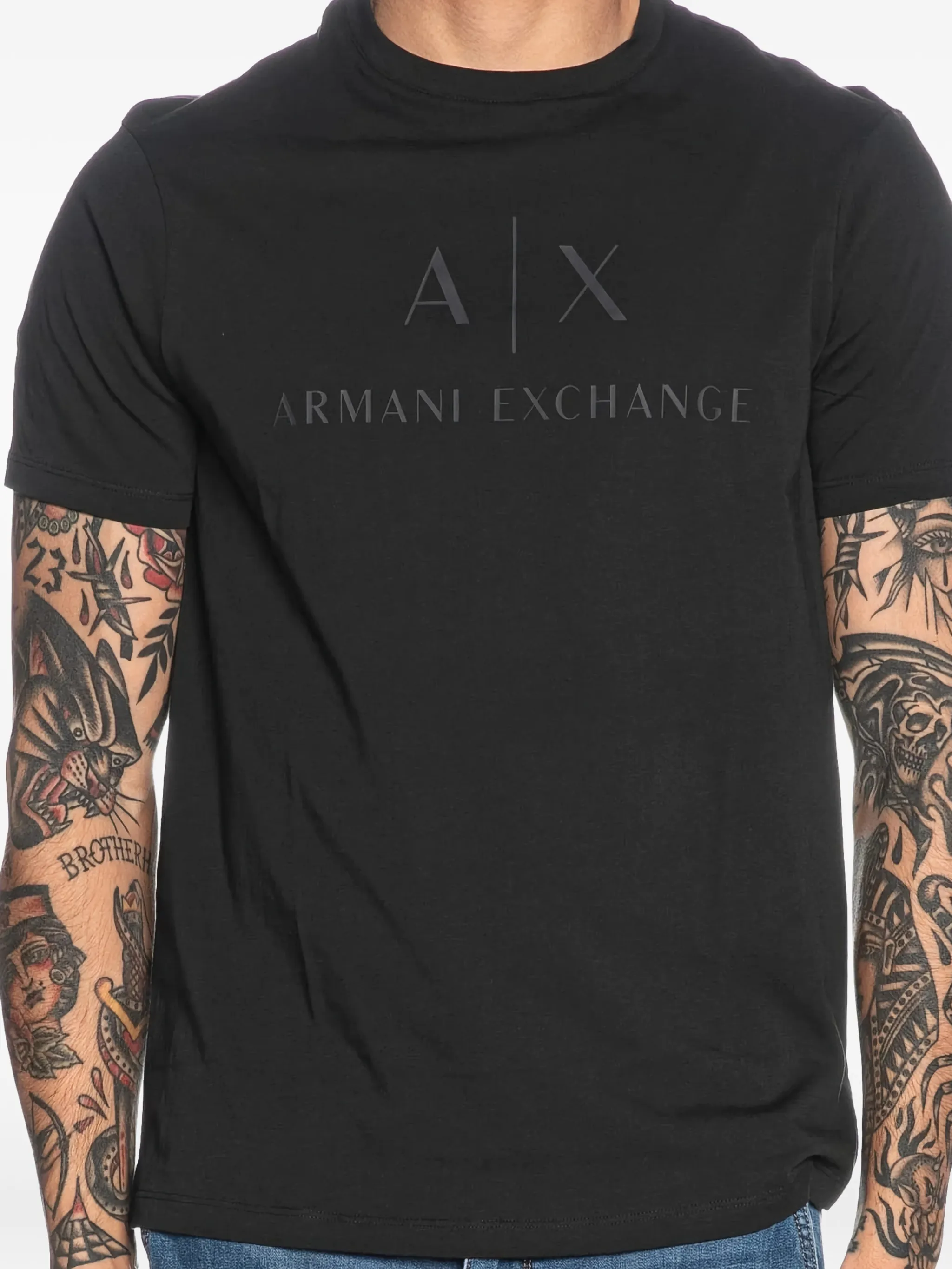 

Футболка с логотипом Armani Exchange, черный