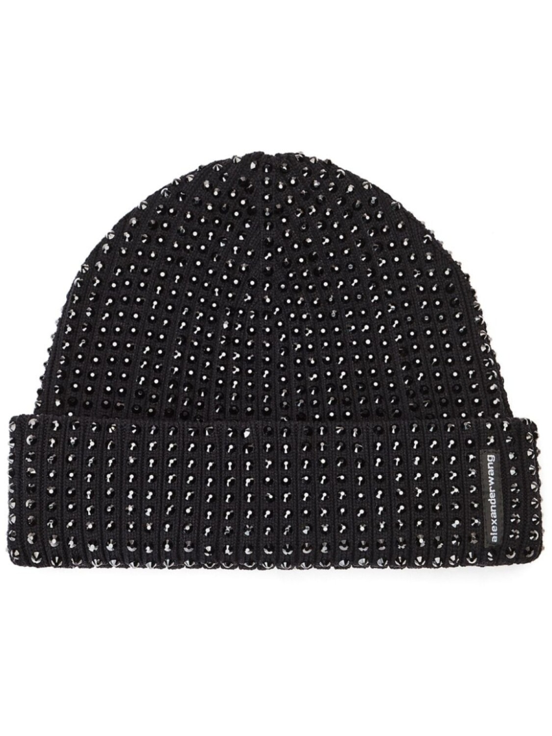 

Шапка-бини Alexander Wang, украшенная кристаллами, черный