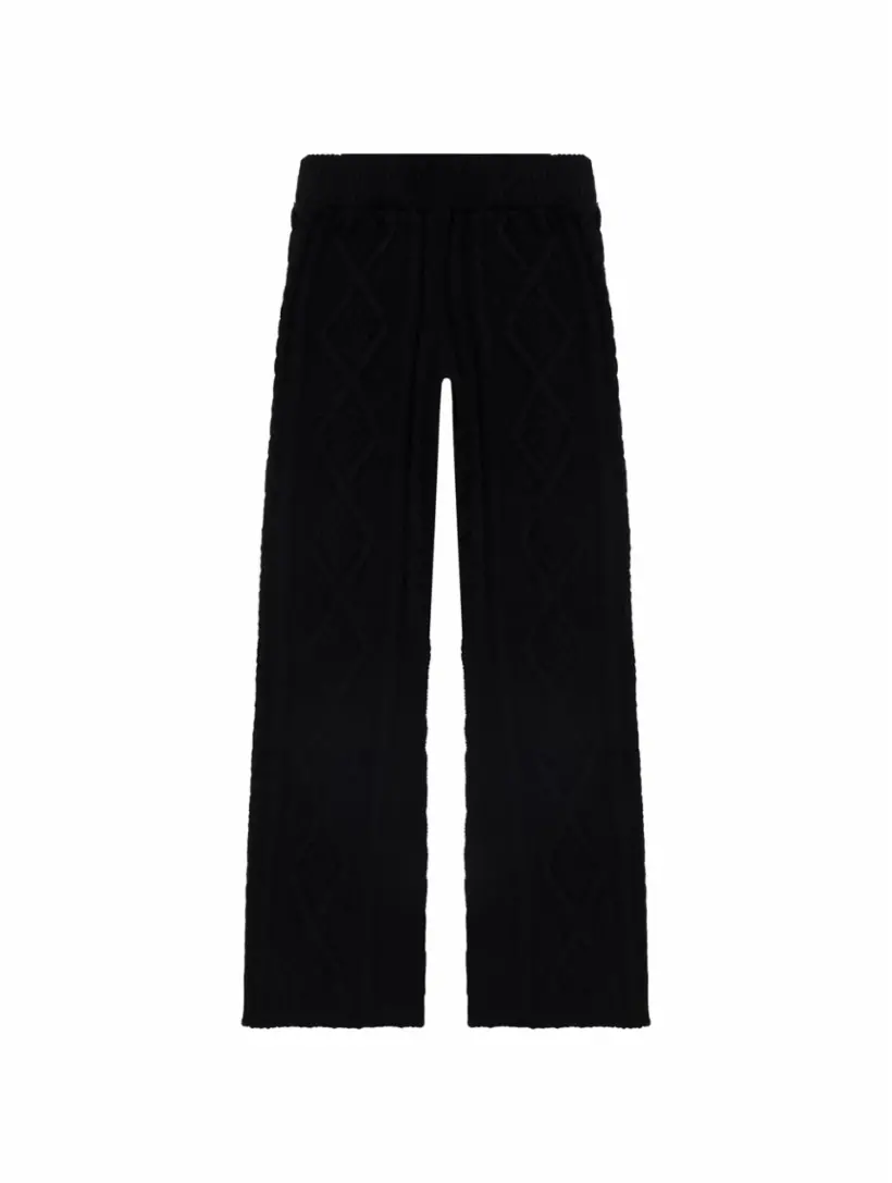 

Вязаные брюки клеш MSGM, черный