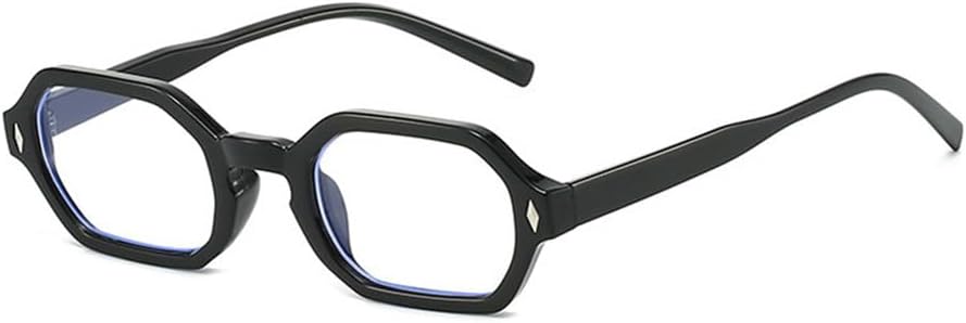 

Солнцезащитные очки UV400 с маленькой оправой, прозрачными градиентными линзами и заклепками, для женщин и мужчин, для бега и занятий спортом на открытом воздухе UYPTK, Black Clear