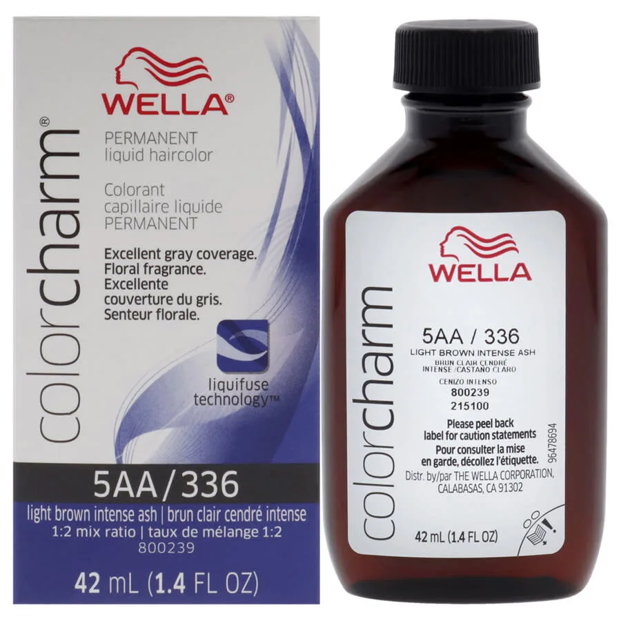 Wella Унисекс Color Charm Перманентная жидкая краска для волос 1,42 унции 336 5aa Уход за волосами 070018105721