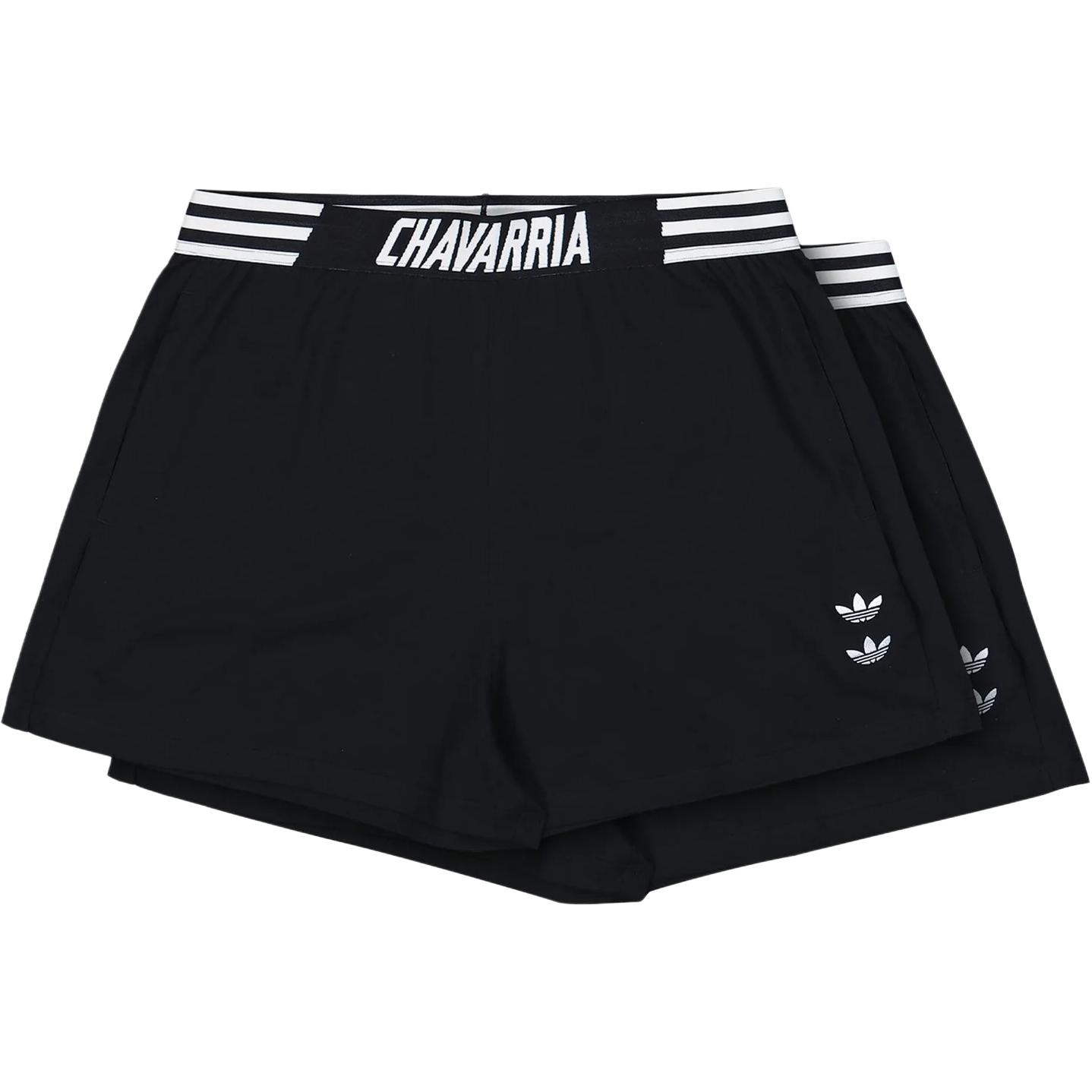 X Спортивные шорты Willy Chavarria, унисекс, комплект из 2 штук Adidas Originals, 2 pack (черный)