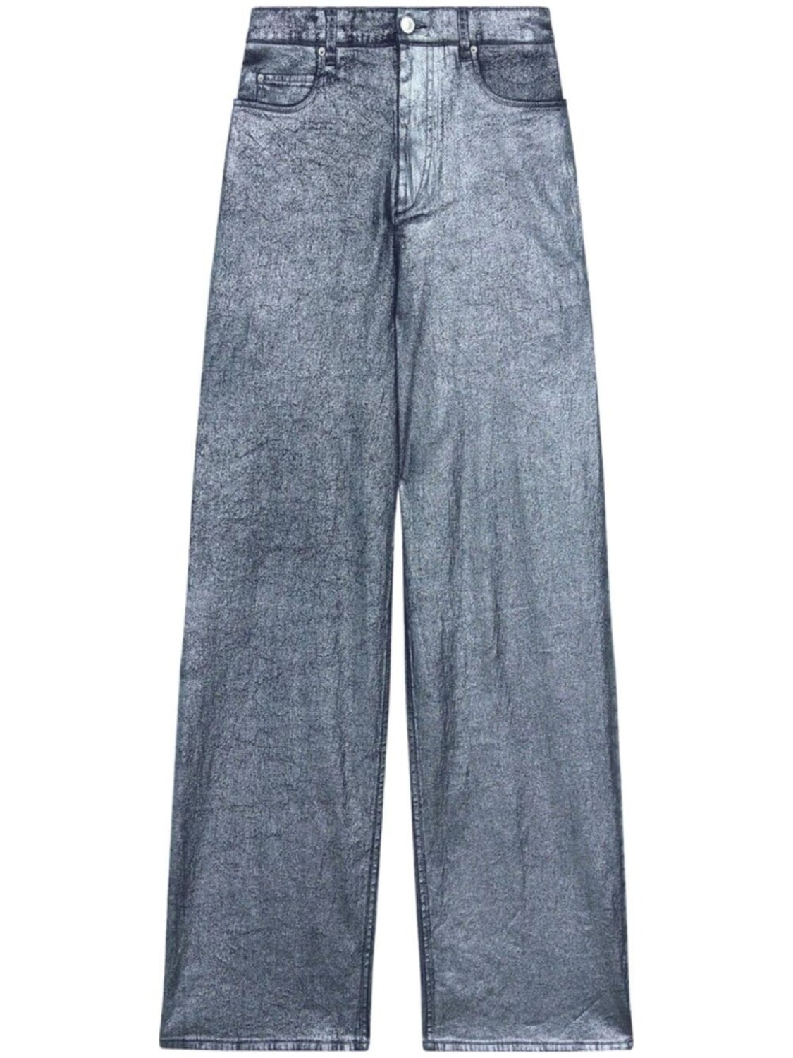 

MARANT ÉTOILE джинсы с покрытием, серебристый
