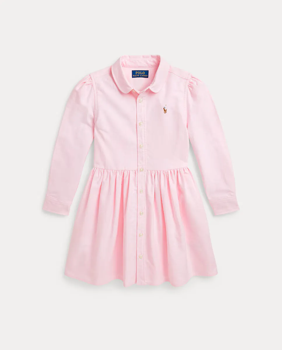 

Розовое оксфордское платье для девочки Polo Ralph Lauren, розовый