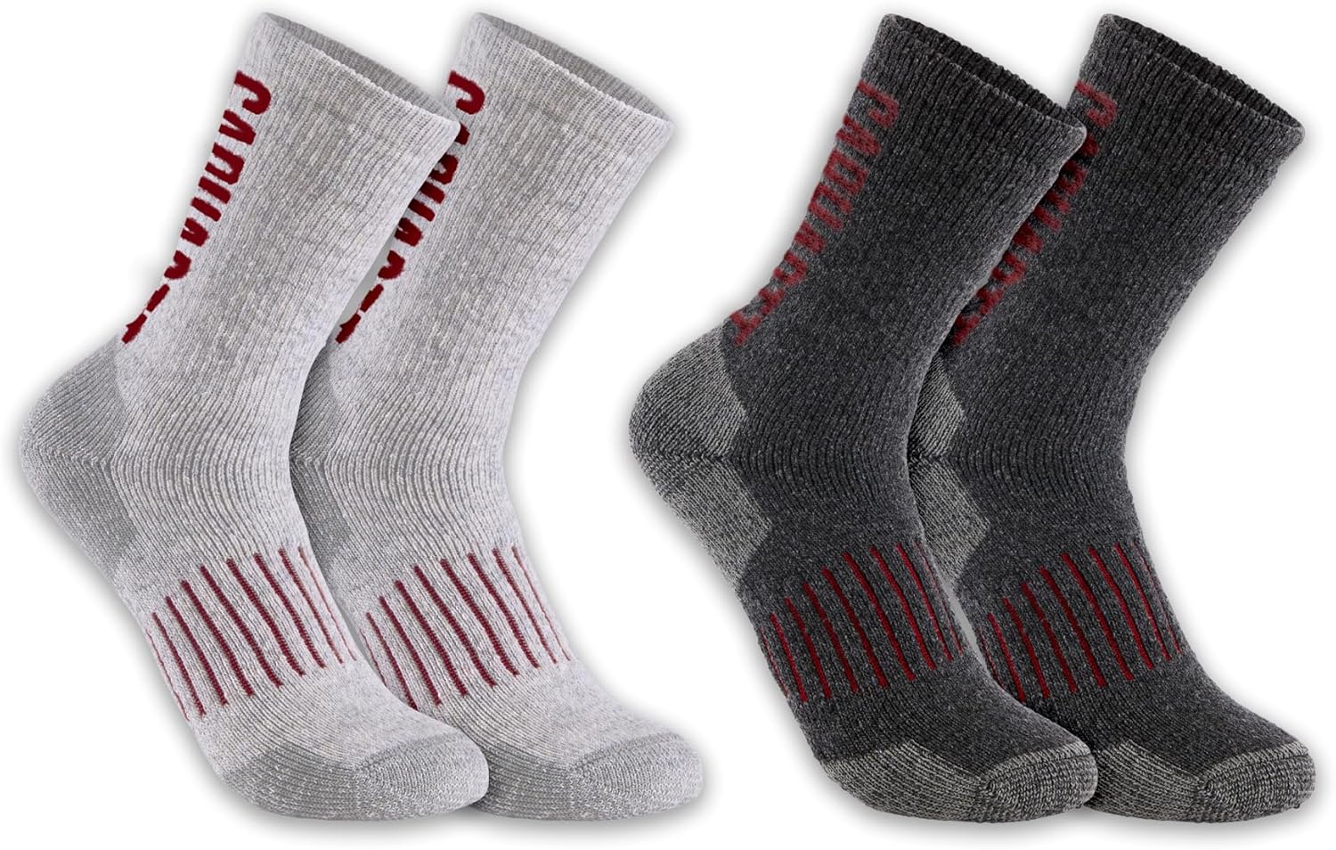 

Carhartt мужские SC9522M носки Midweight Synthetic-Wool Blend Logo Crew, 2 пары, Assorted 01