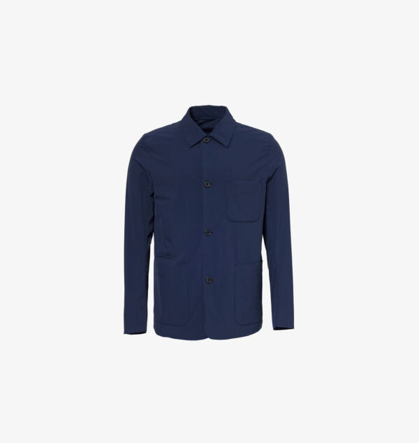

Куртка прямого кроя из эластичной ткани с воротником-стойкой Paul Smith, синий